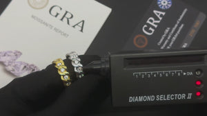 Cuban Link Moissanite Eternity Band Ring - Different Drips