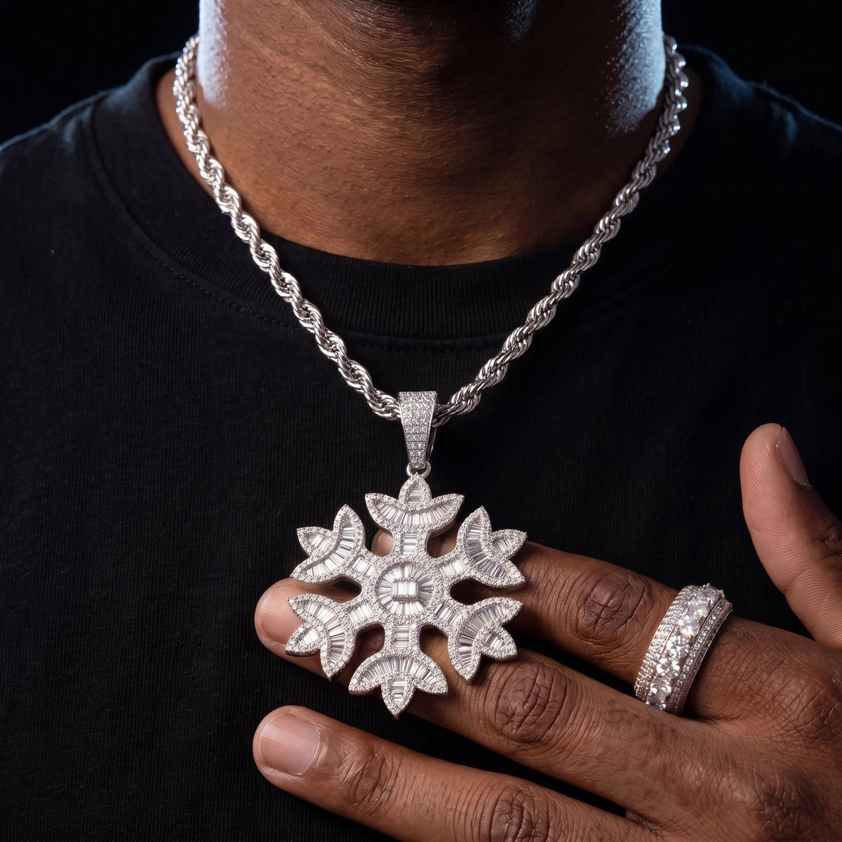 Snow Flake Pendant - Different Drips