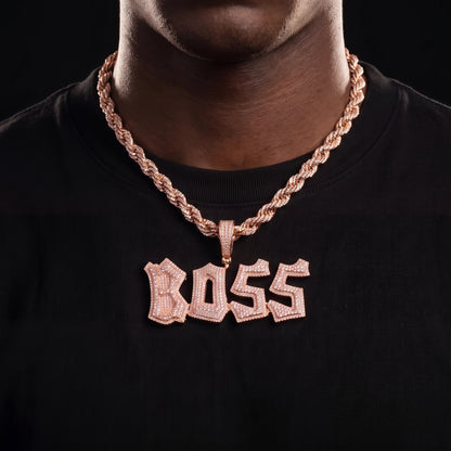 Iced Out Graffiti Custom Letter Name Pendant - Different Drips