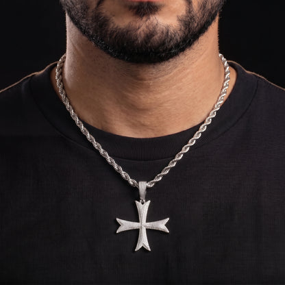 Iced Out Holy Cross Pendant - Different Drips