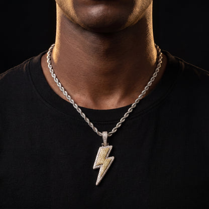 Large Lightning Bolt Pendant - Different Drips