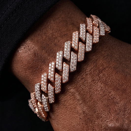 14mm Prong Cuban Link Bracelet - Different Drips