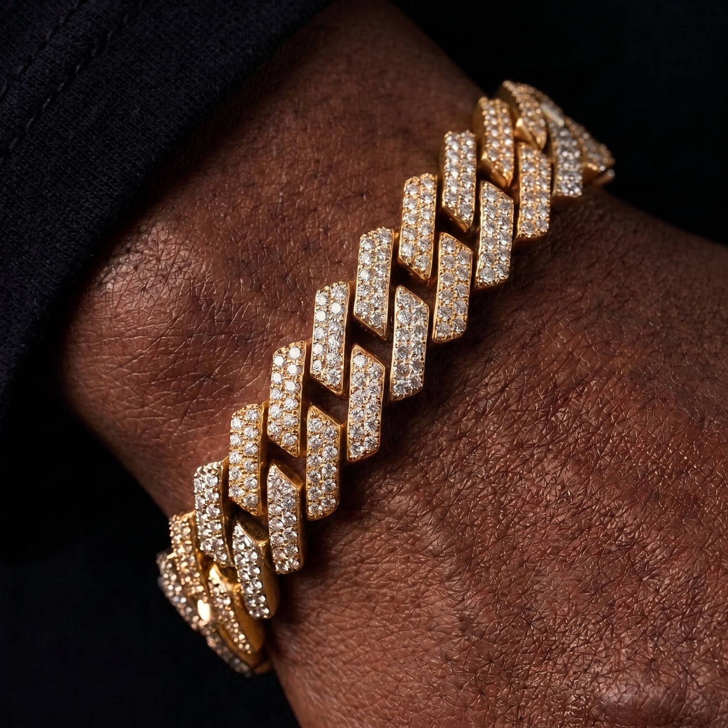 14mm Prong Cuban Link Bracelet - Different Drips