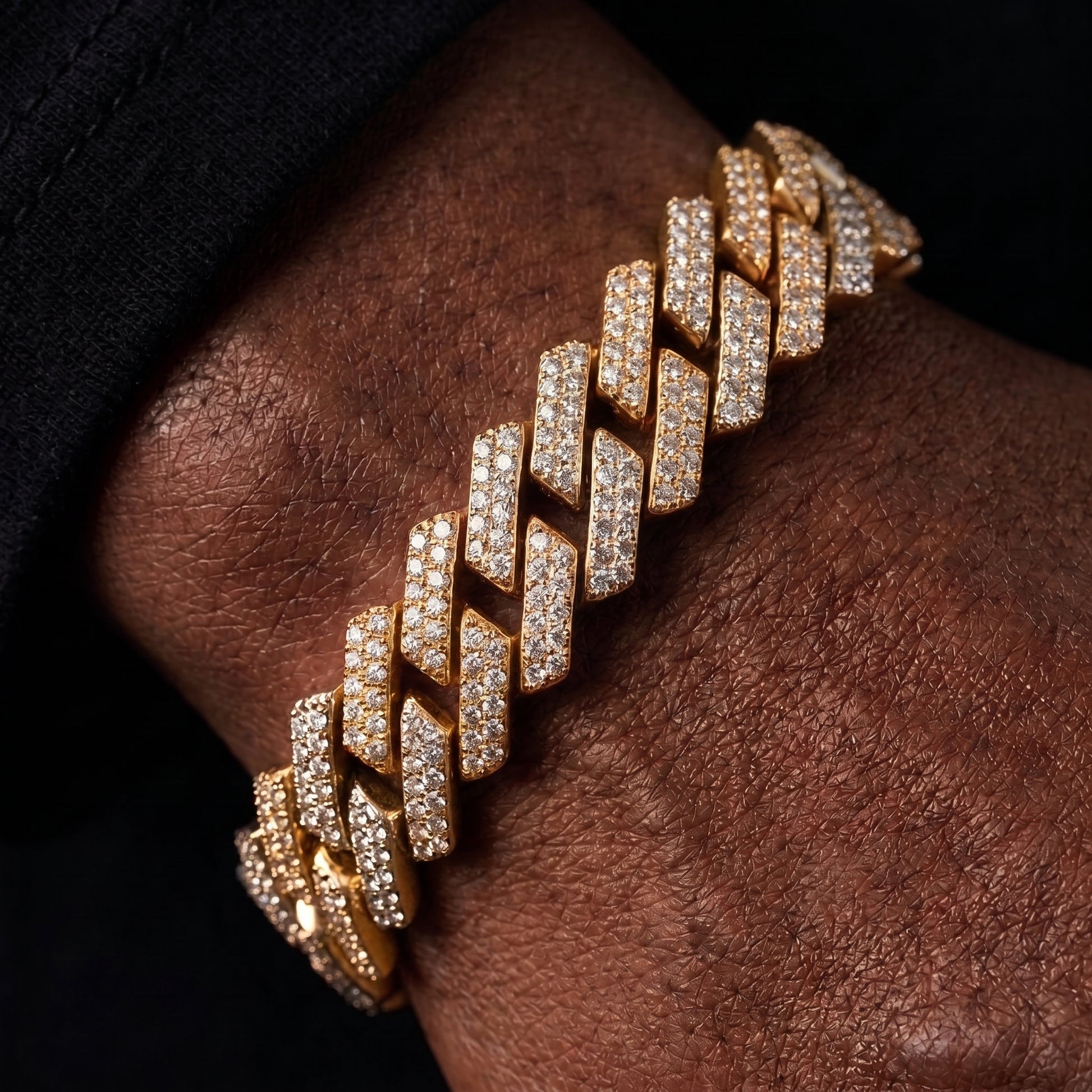 14mm Prong Cuban Link Bracelet - Different Drips