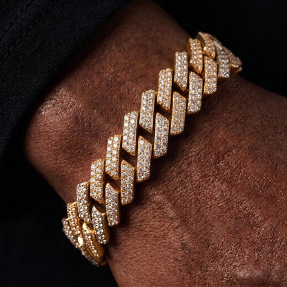 14mm Prong Cuban Link Bracelet - Different Drips