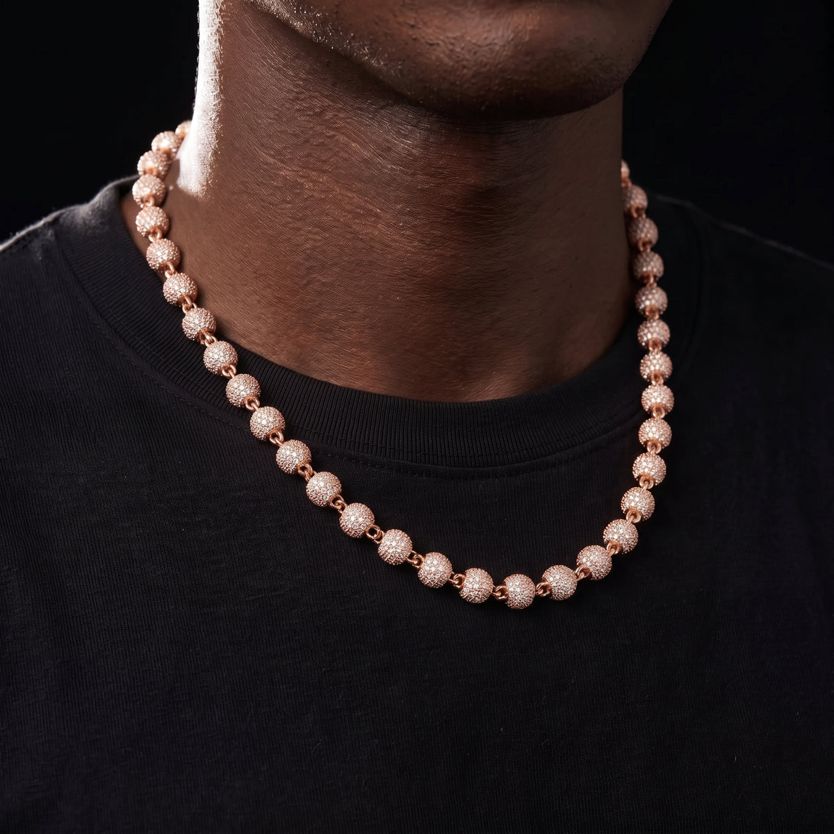 6mm Iced Out Ball Chain - Different Drips