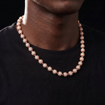 6mm Iced Out Ball Chain - Different Drips