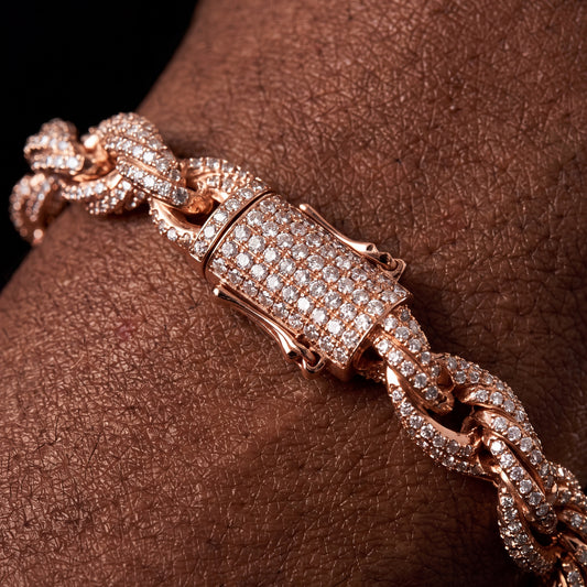 8mm Iced Out Rope Bracelet - Different Drips