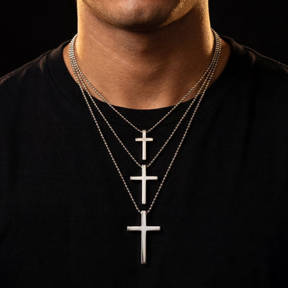 S925 Micro Simple Cross Pendant - Different Drips