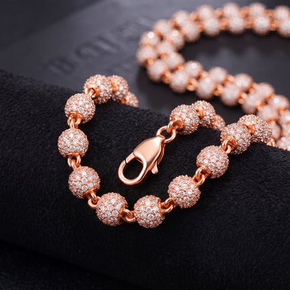 6mm Iced Out Ball Chain - Different Drips
