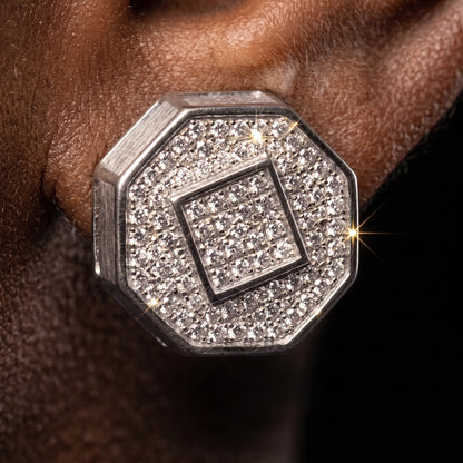 11mm Octagon Stud Earrings - Different Drips