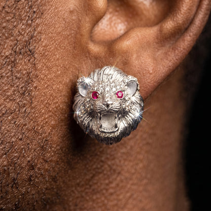 Lion Head Stud Earrings - Different Drips