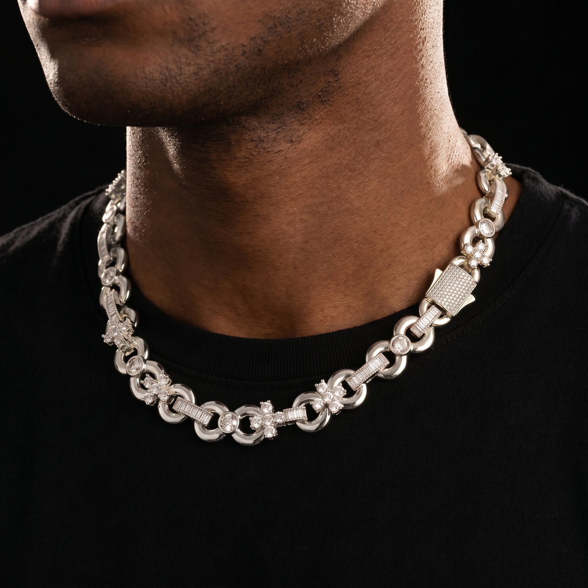 Iced Infinity Figure 8 Cross Link Chain - Different Drips