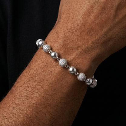 Iced Ball Bead Link Chain - Different Drips