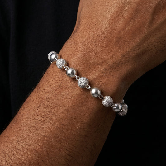 Iced Ball Bead Link Chain