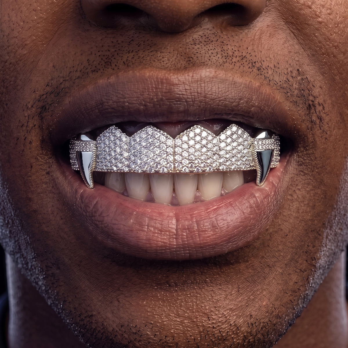 Iced Out Sharp Fang Grillz - Different Drips