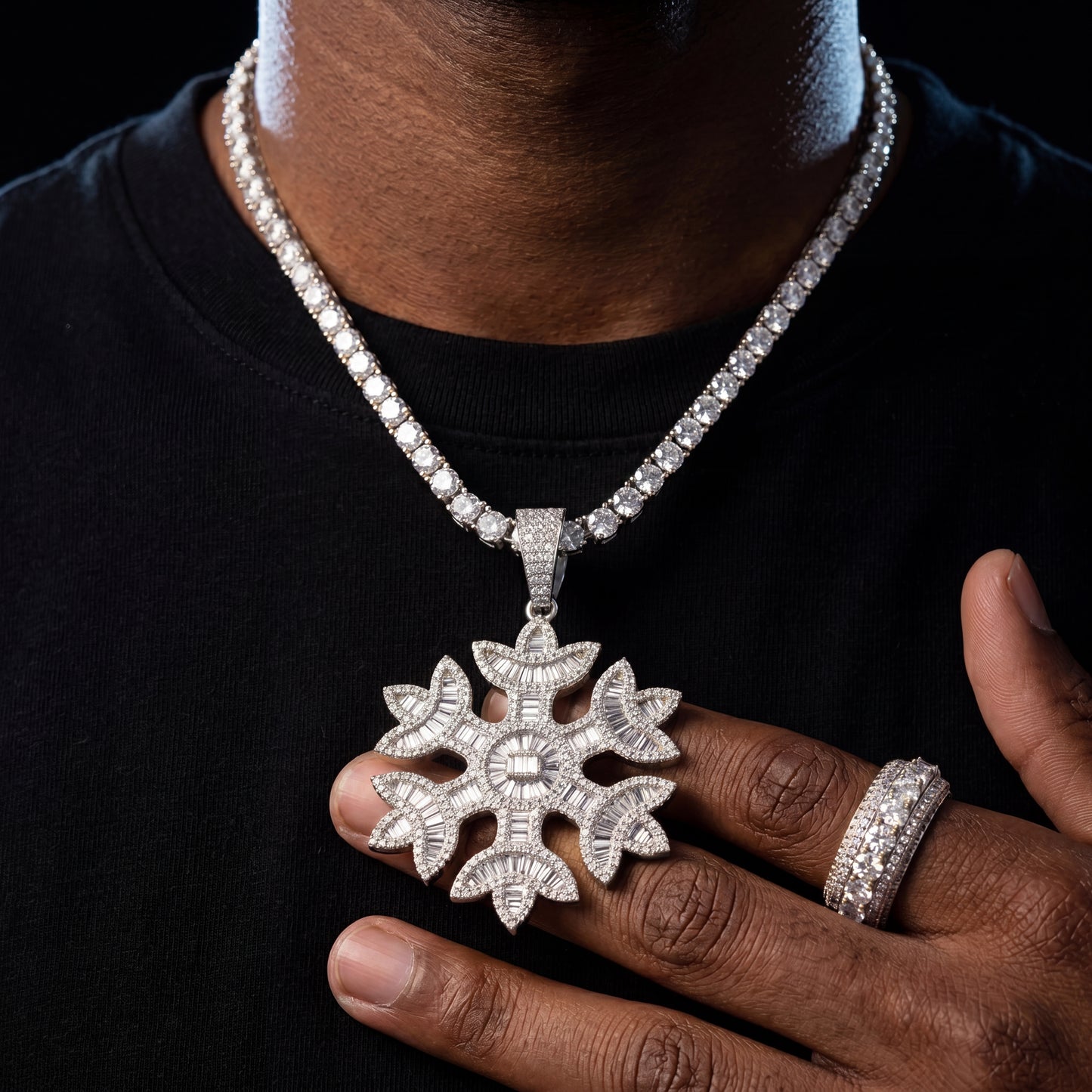 Snow Flake Pendant - Different Drips