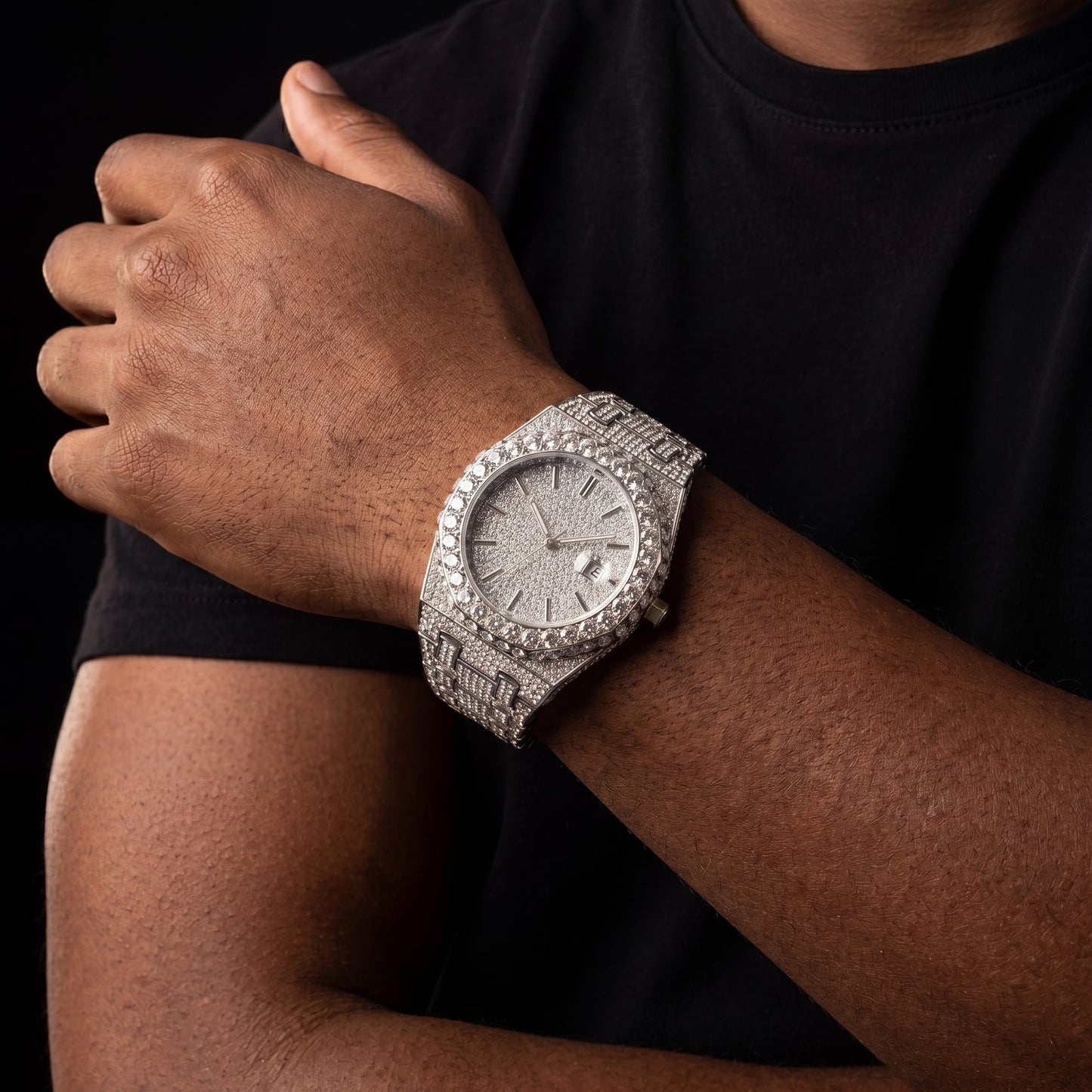 Bust Down Royal Blue Iced Out Watch - Different Drips