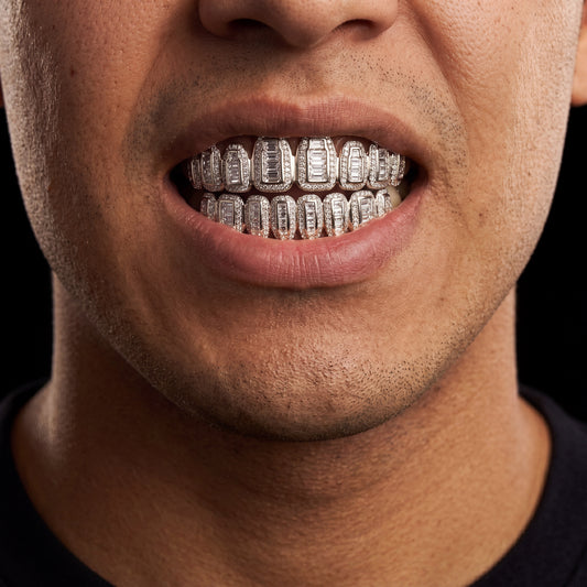 8 Tooth Baguette Grillz - Different Drips