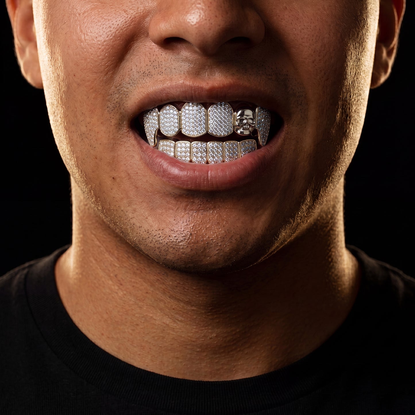 Iced Skeleton Skull Fang Grillz - Different Drips