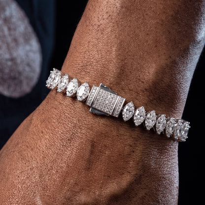 8mm Iced Out Rhombus Bracelet - Different Drips