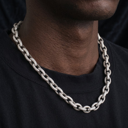 10mm Iced Out Rolo Chain - Different Drips
