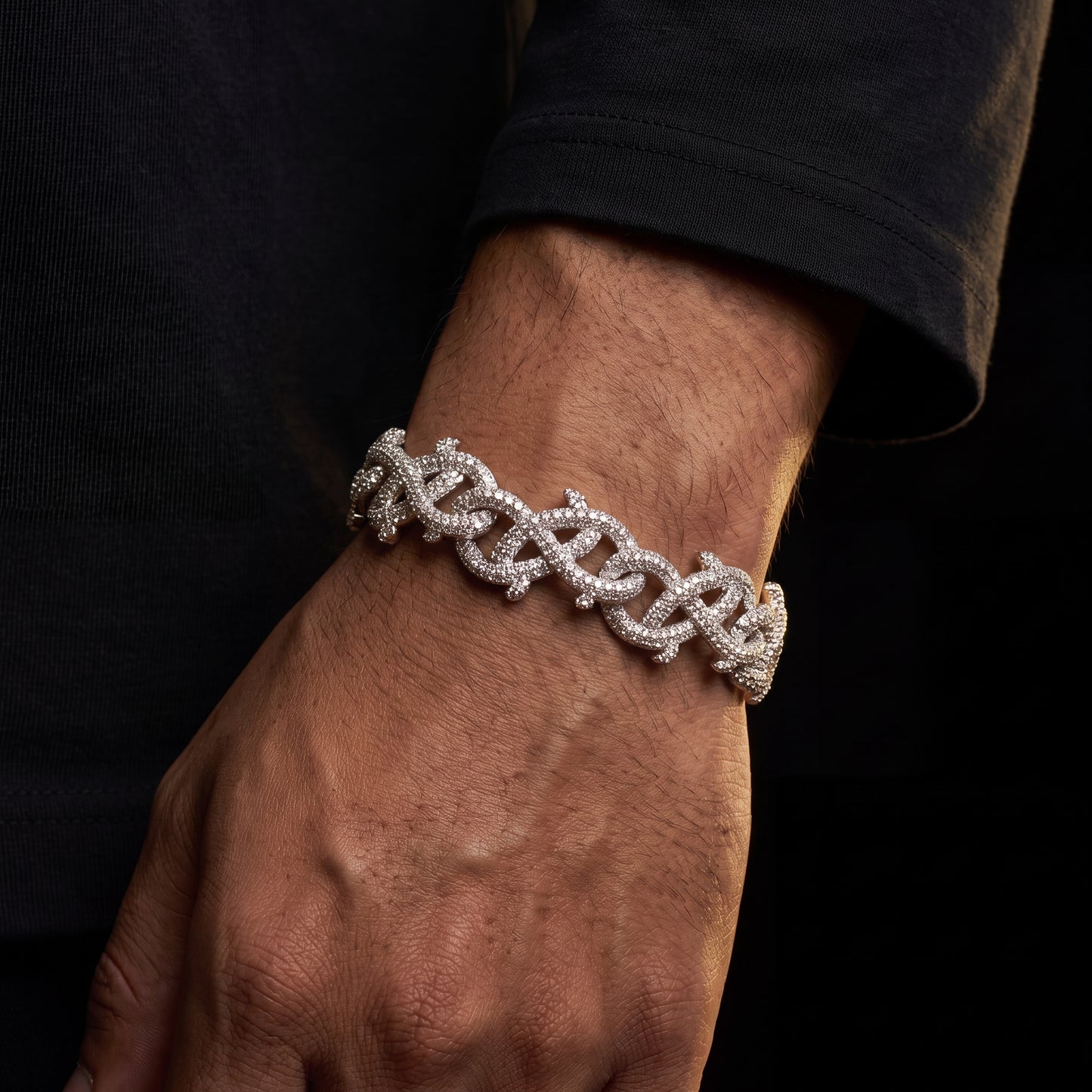 Iced Out Crown of Thorns Bracelet - Different Drips