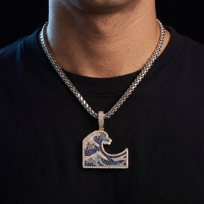 Iced Wave Pendant - Different Drips