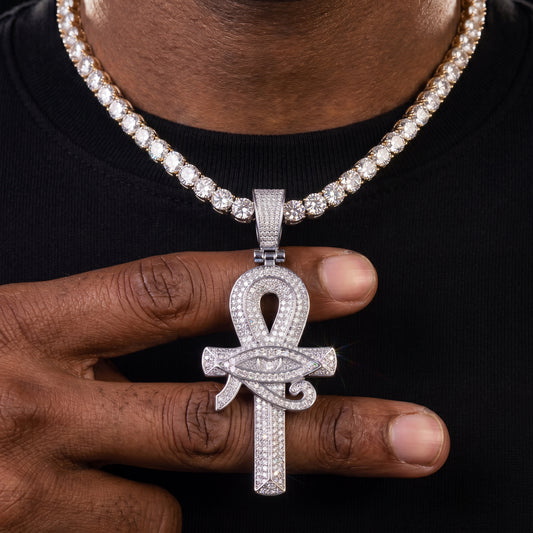 Eye of Horus Ankh Cross Pendant