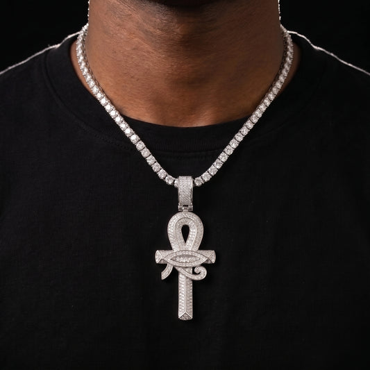 Eye of Horus Ankh Cross Pendant - Different Drips