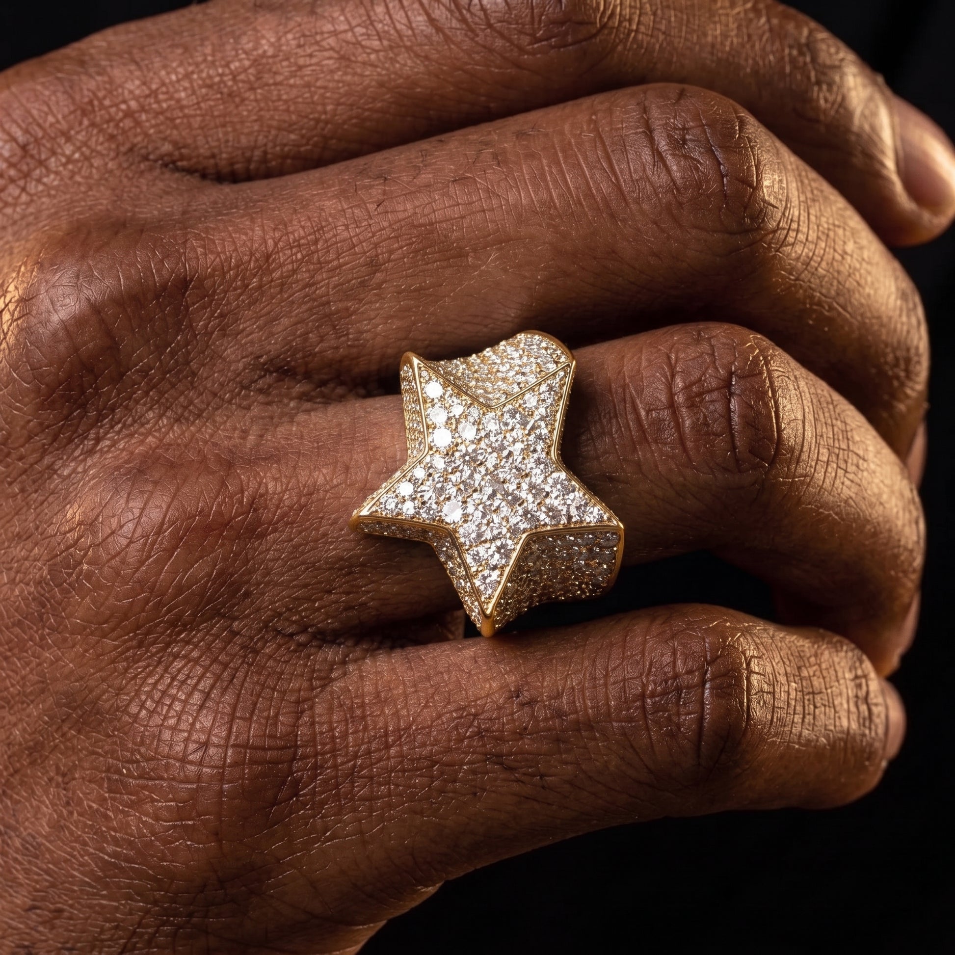 Five Star Iced Out Ring - Different Drips