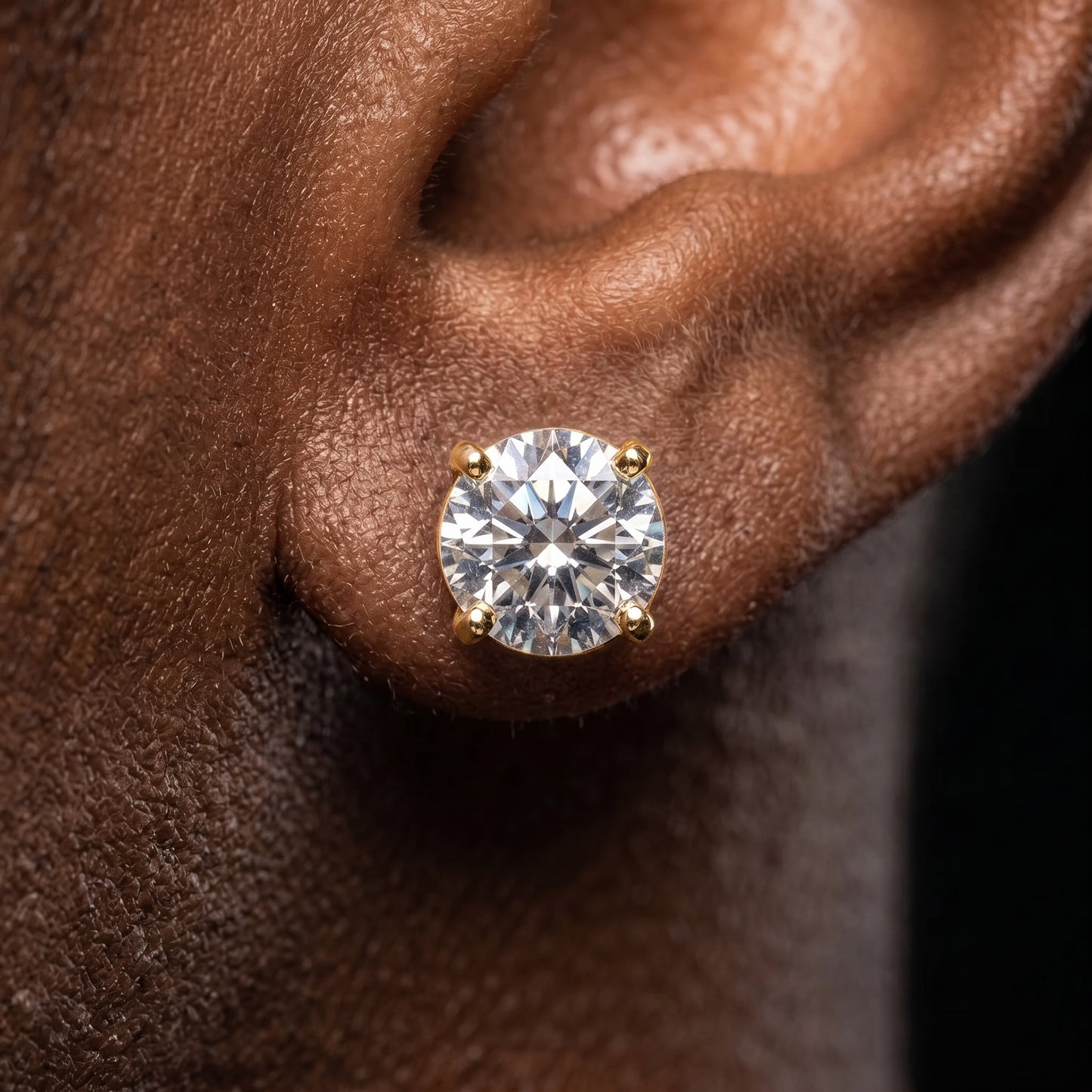 8mm S925 Moissanite Diamond Stud Earrings - Different Drips