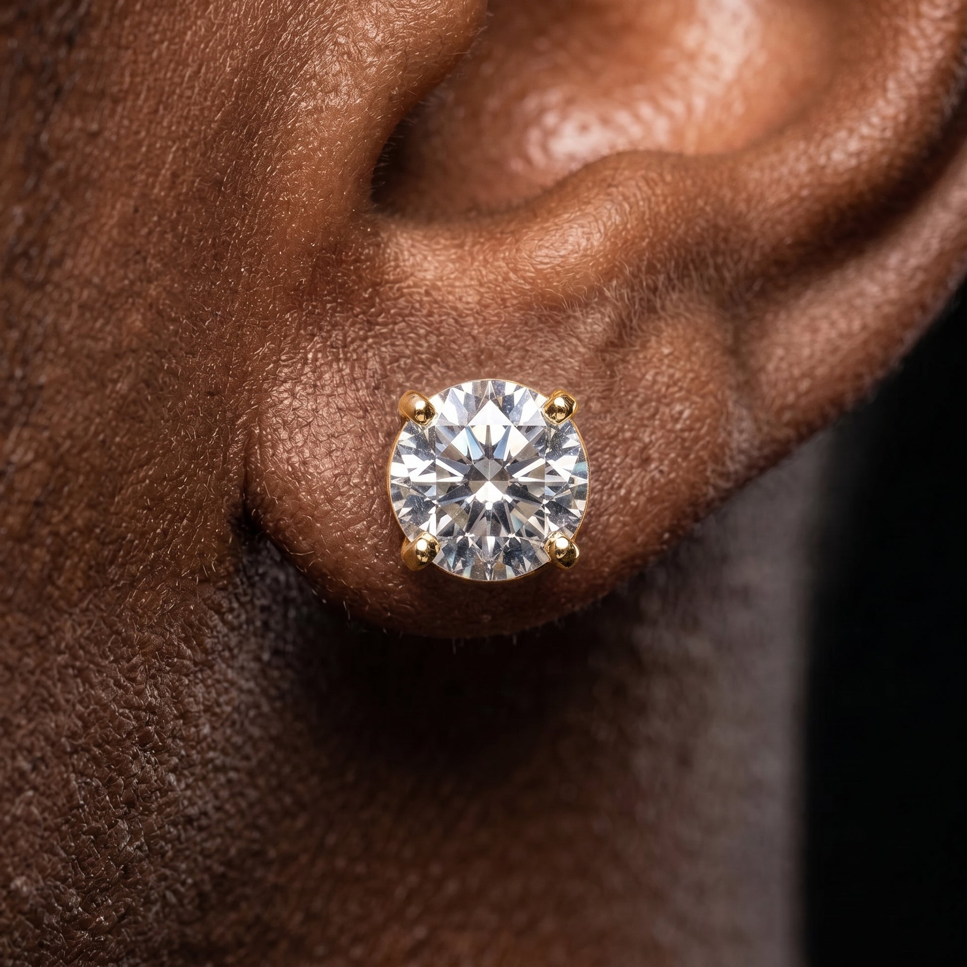8mm S925 Moissanite Diamond Stud Earrings - Different Drips