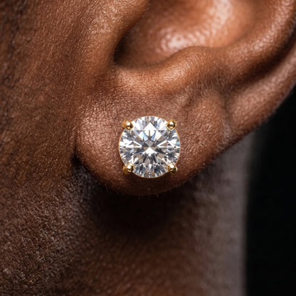 8mm S925 Moissanite Diamond Stud Earrings - Different Drips