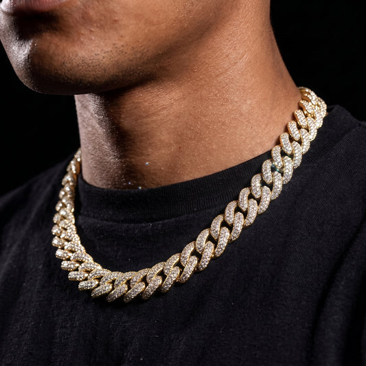 15mm Miami Cuban Link Chain - Different Drips