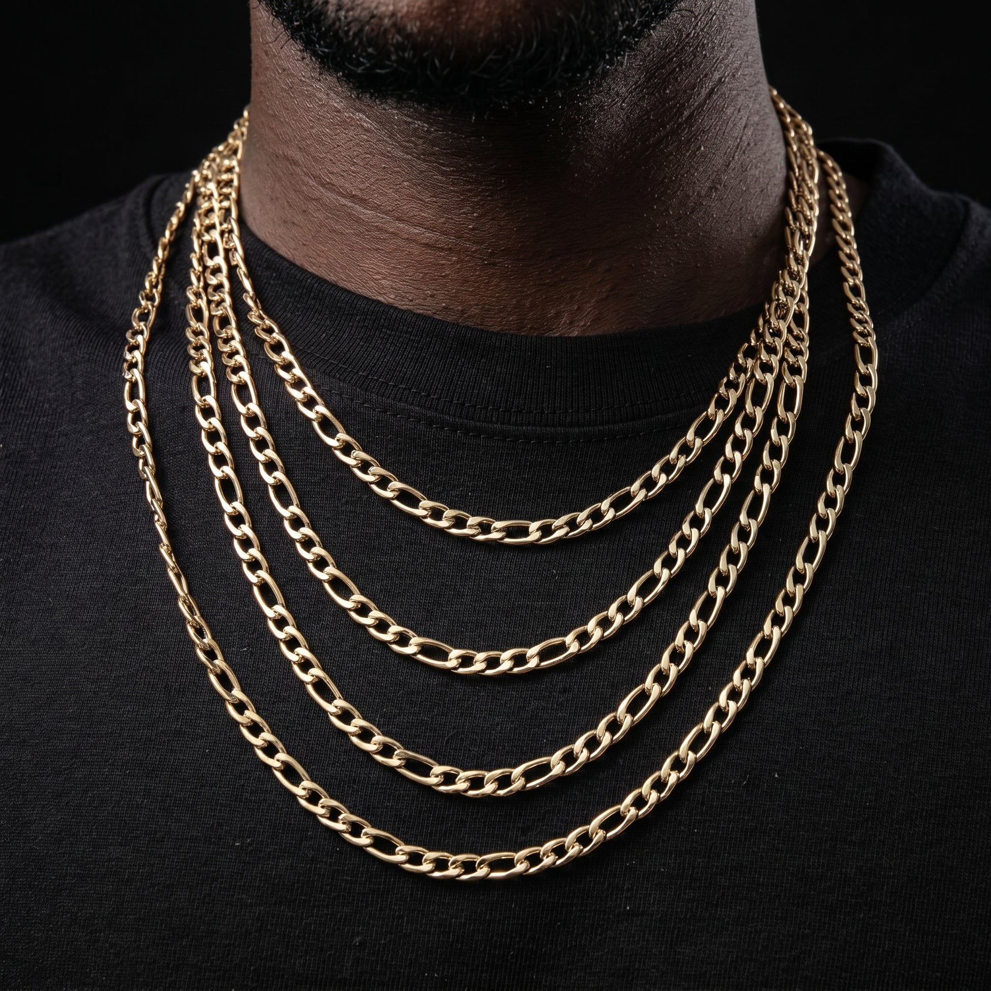 3-9mm Figaro Chain - Different Drips