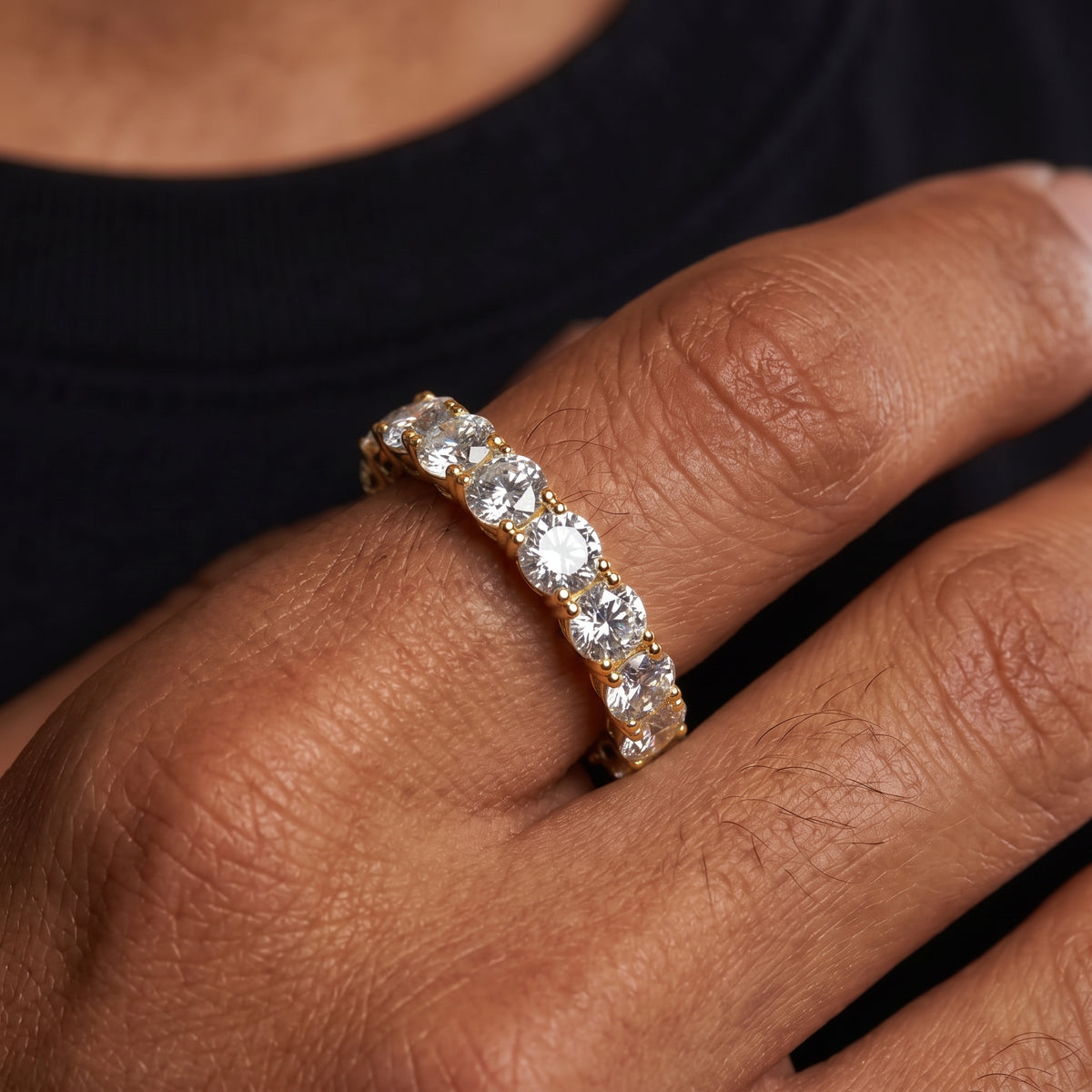 3mm S925 Moissanite Eternity Ring