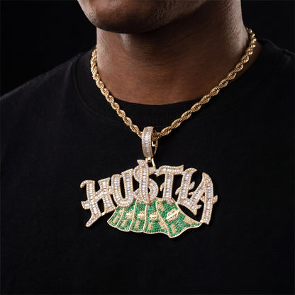 Iced Out Hustla Money Pendant - Different Drips
