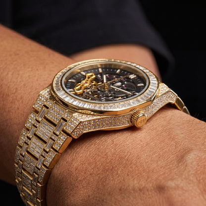 All Over Baguette Mechanical Watch - Different Drips