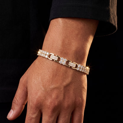 S925 Moissanite Double Row Tennis Bracelet - Different Drips