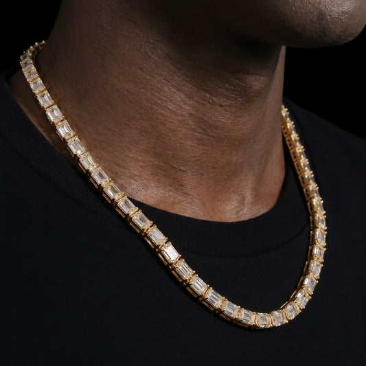 6mm Baguette Tennis Chain - Different Drips