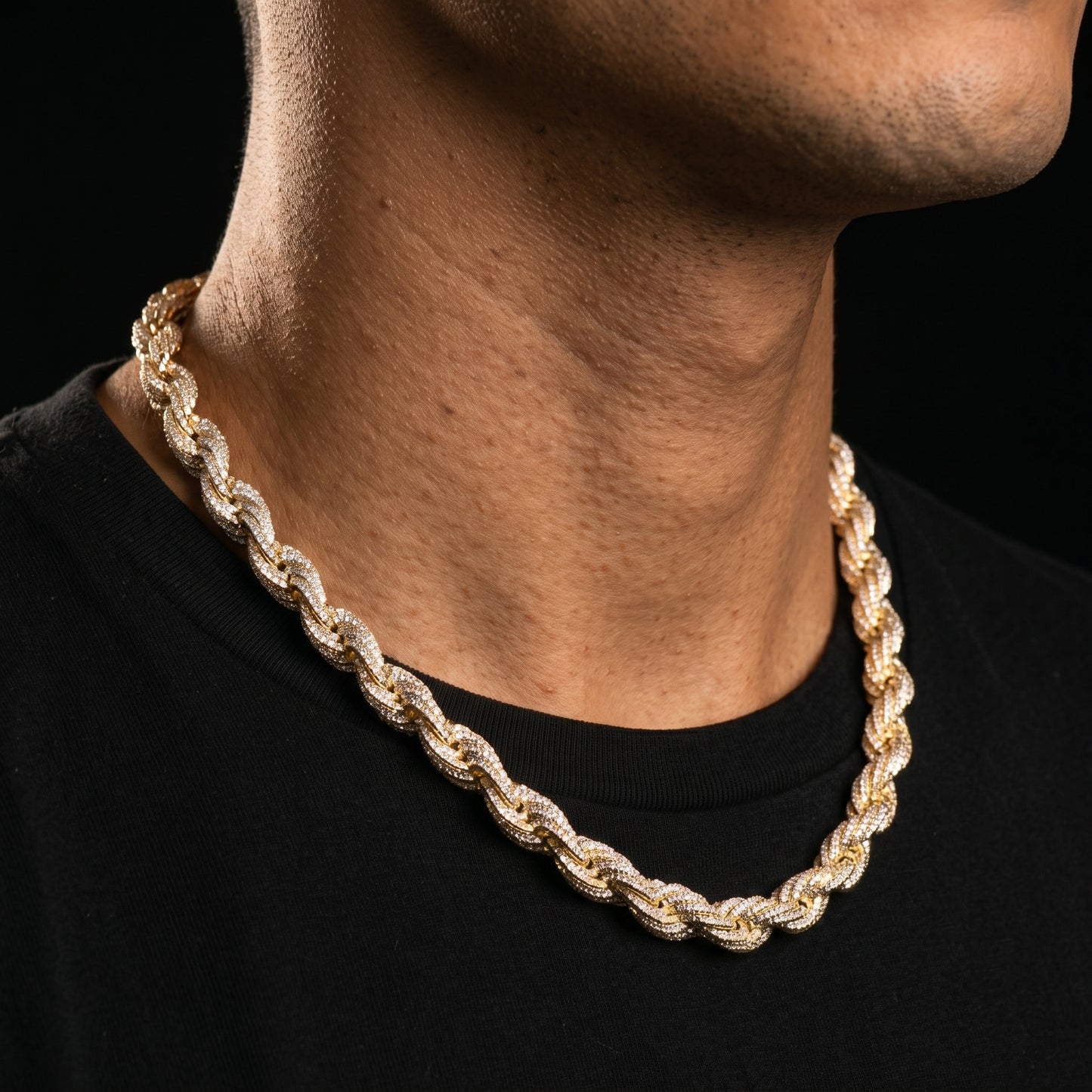 8mm Premium Thick Iced Out Rope Chain - Different Drips