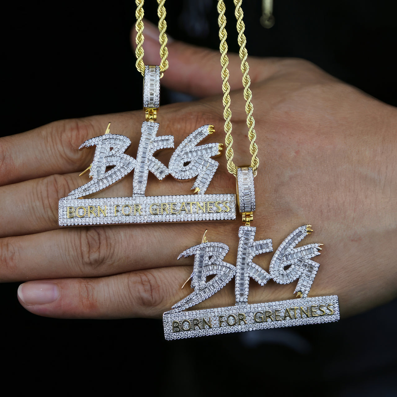 Iced Born For Greatness Pendants - Different Drips