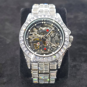 Baguette Mechanical Skeleton Watch - Different Drips