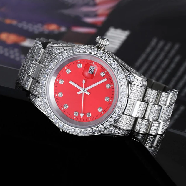 Iced Out Presidential Watch - Different Drips