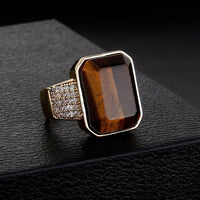 Thumbnail for Emerald Cut Adjustable Band Ring - Different Drips