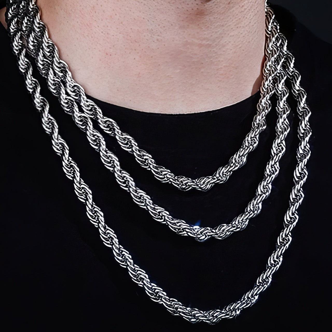 8mm Braided Rope Chain - Different Drips