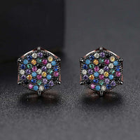 Thumbnail for 9MM Micro Pave Diamonds Stud Earrings - Different Drips