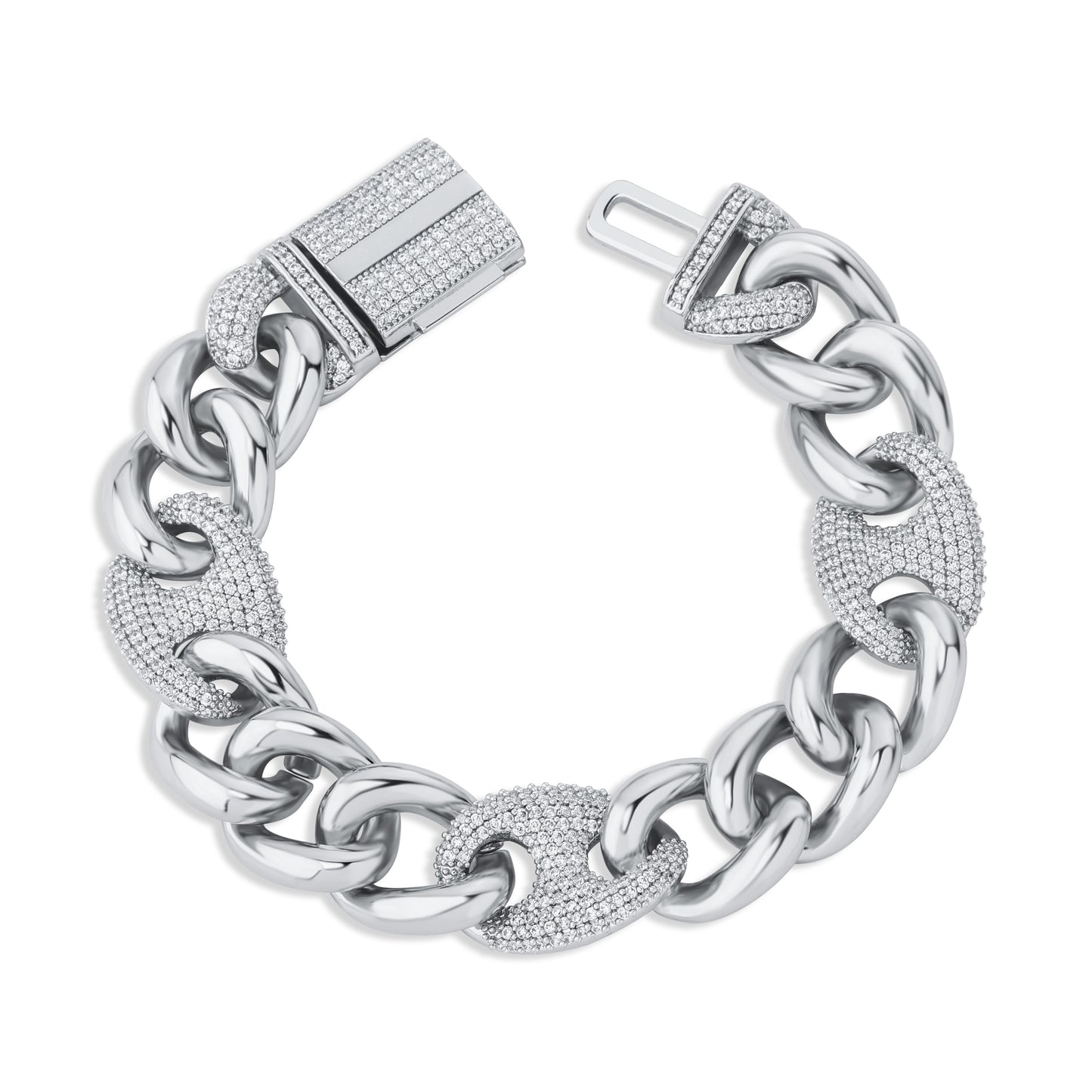 16mm Mariner Cuban Link Bracelet - Different Drips