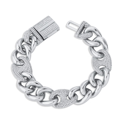 16mm Mariner Cuban Link Bracelet - Different Drips